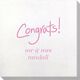 Fun Congrats Bamboo Luxe Napkins Image 3 of 3